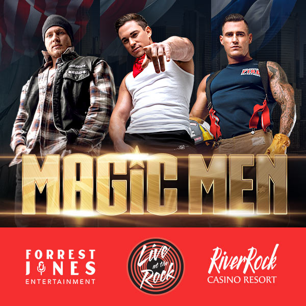 Experience the captivating performances of Magic Men Australia at Forest Rock Casino Jones.